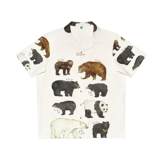 Bears Hawaiian Shirt with Nature Inspired Print