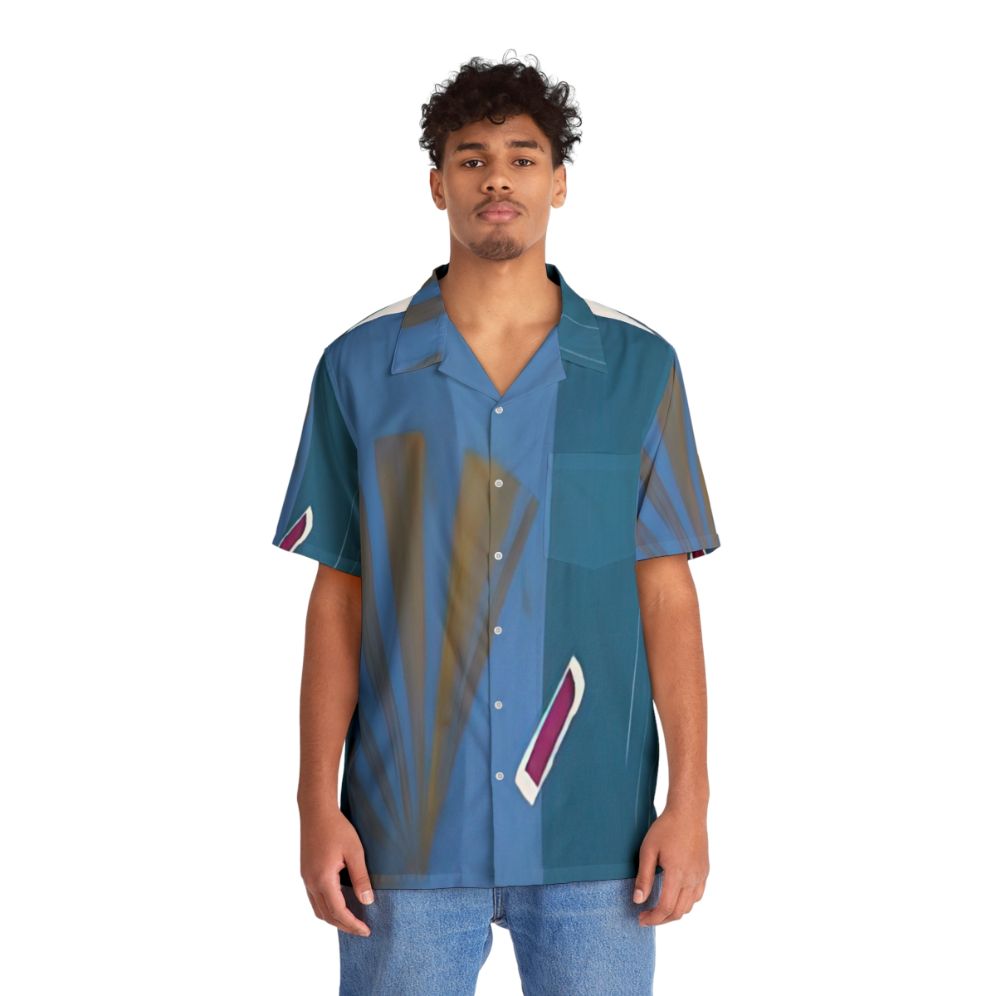 Geometric Conceptual Art Hawaiian Shirt featuring Sol Lewitt's Artwork - People Front