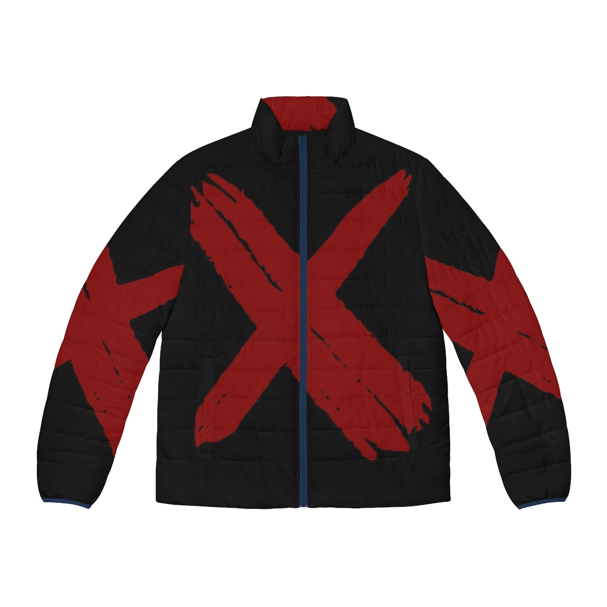 X Red Cross Puffer Jacket with warm and cozy design