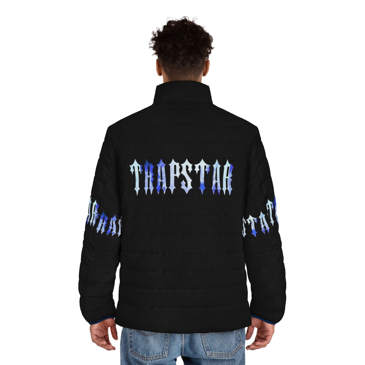 Trapstar London puffer jacket with iconic brand logo design - men back