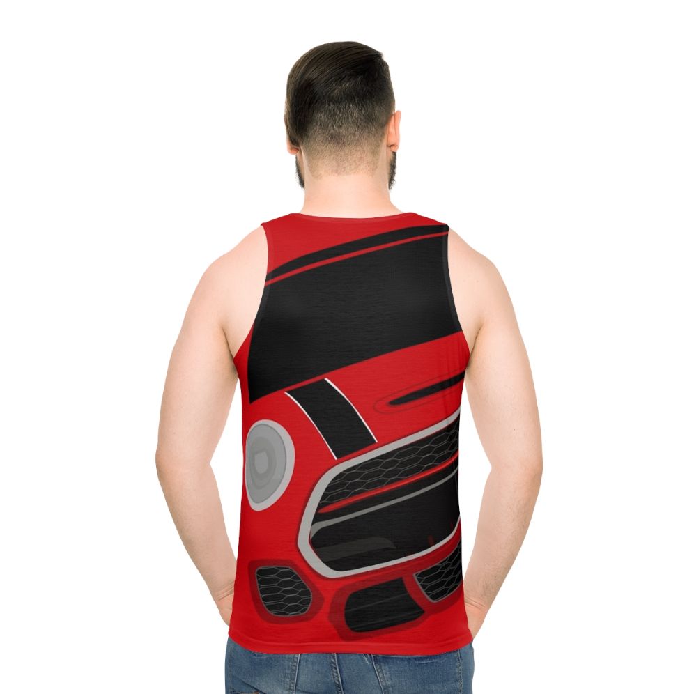 Unisex Italian Job Mini Cooper JCW Tank Top - men back