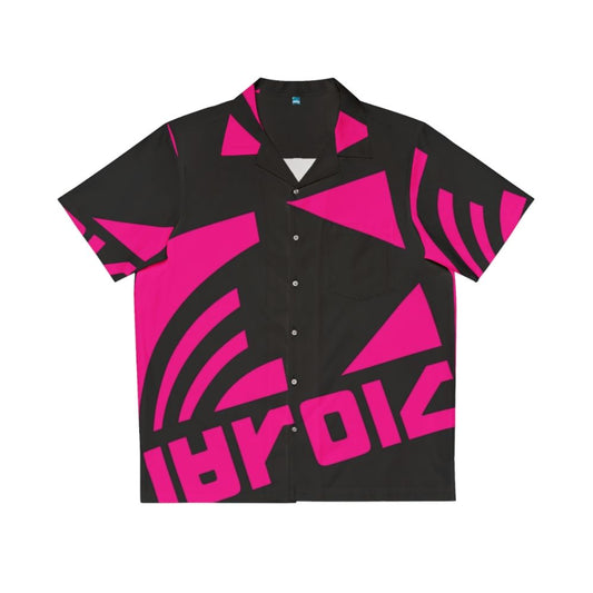 Zink Navy Deca Logo Hawaiian Shirt featuring the Splatoon 2 Deca Logo