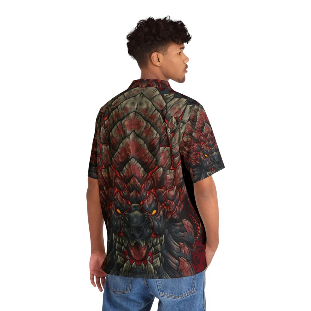 Bazelgeuse Hawaiian Shirt for Monster Hunter Fans - People Back