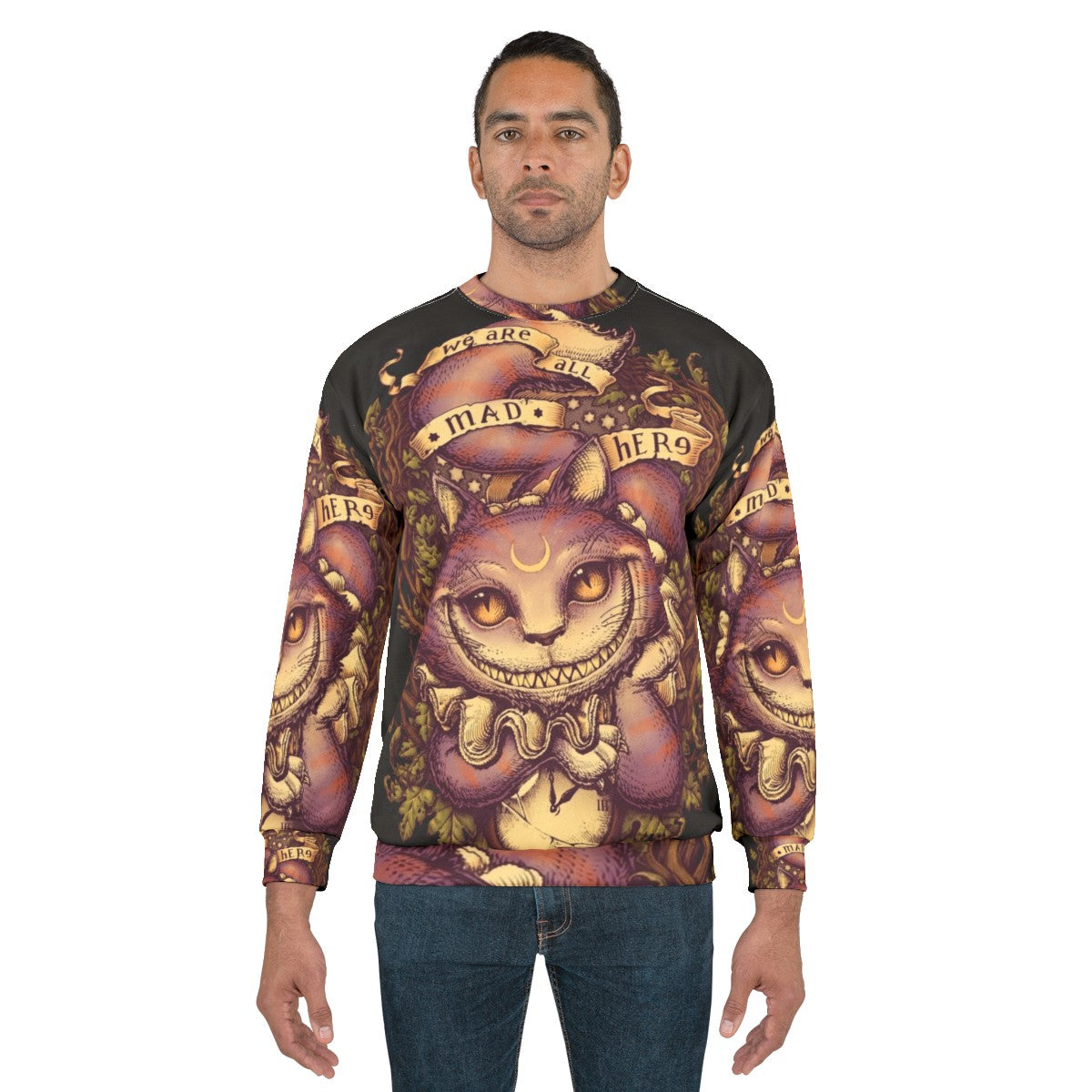 Cheshire Cat Inspired Sweatshirt - men