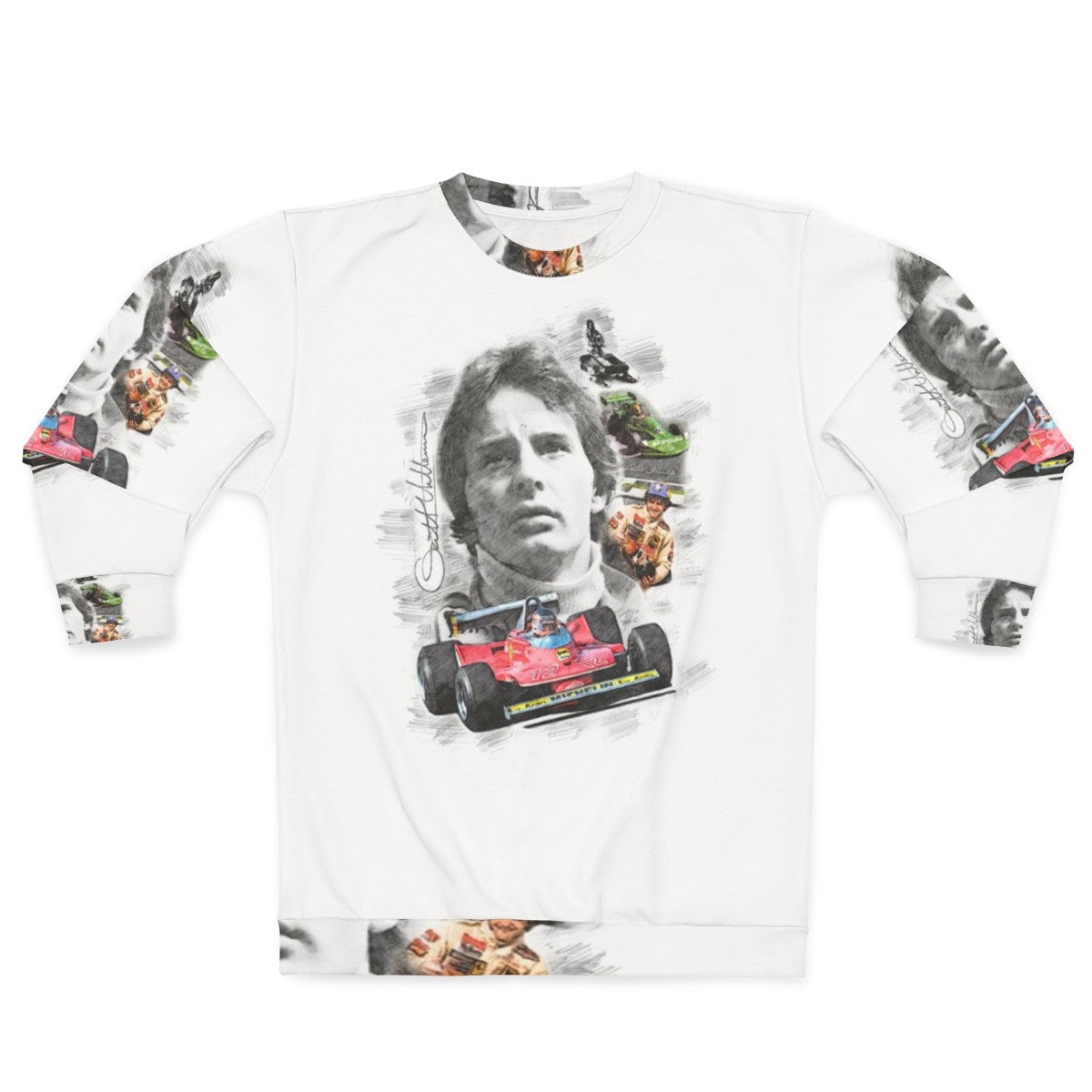 Gilles Villeneuve Formula 1 Racing Sweatshirt