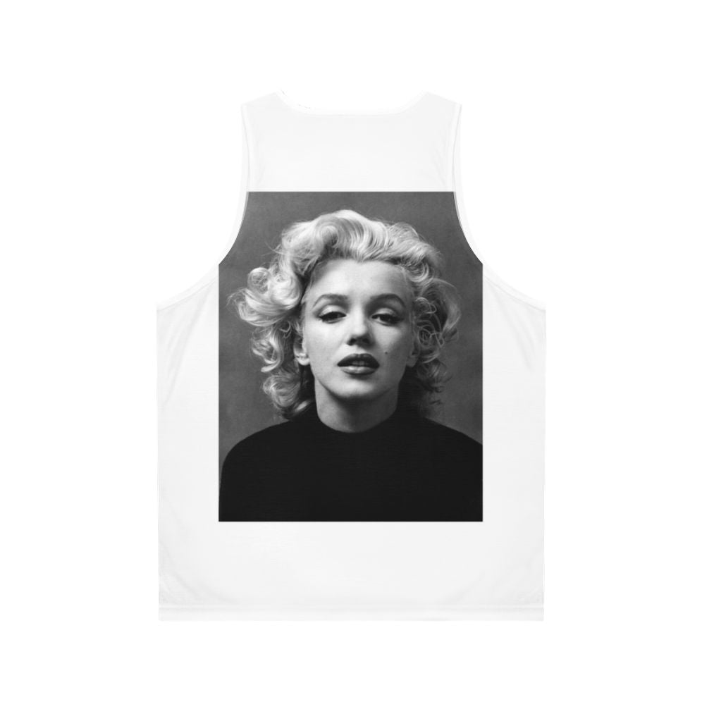 Vintage Marilyn Monroe Black and White Unisex Tank Top - Back