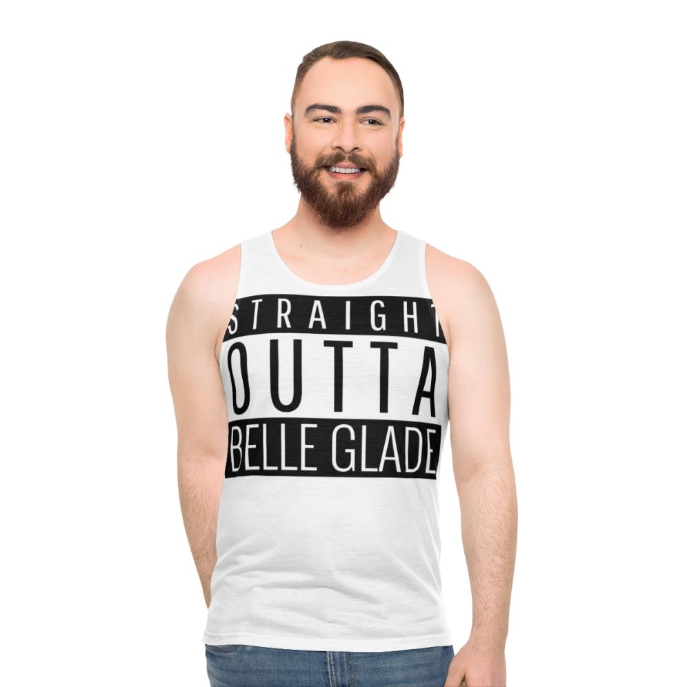 Straight Outta Belle Glade Florida Unisex Tank Top - men