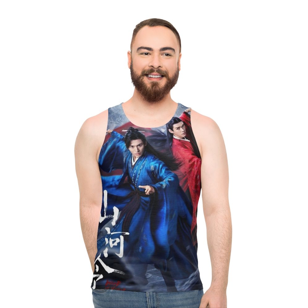 Word Of Honor Unisex Tank Top featuring drama characters - men