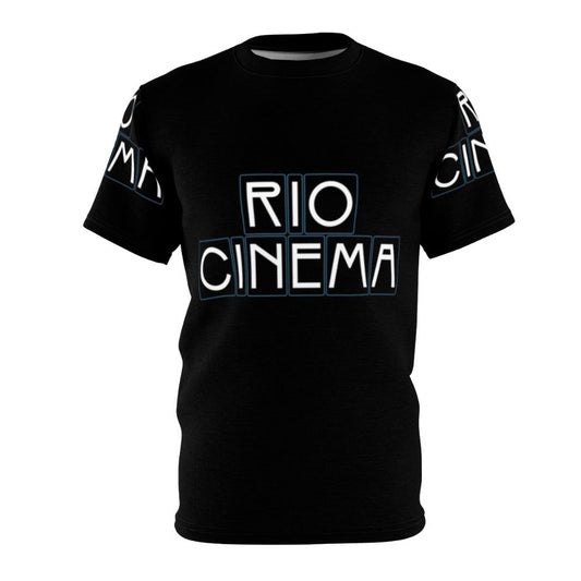 Vintage-style t-shirt featuring the iconic logo of the Rio Cinema in London's Hackney neighborhood.