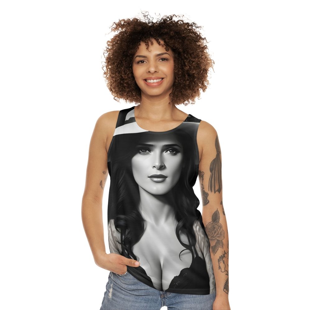 Vintage Vixen Gangster Mistress Art Print Tank Top - women