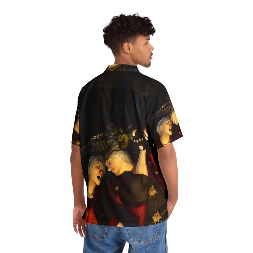 Devil May Cry 5 Painting Hawaiian Shirt - People Back