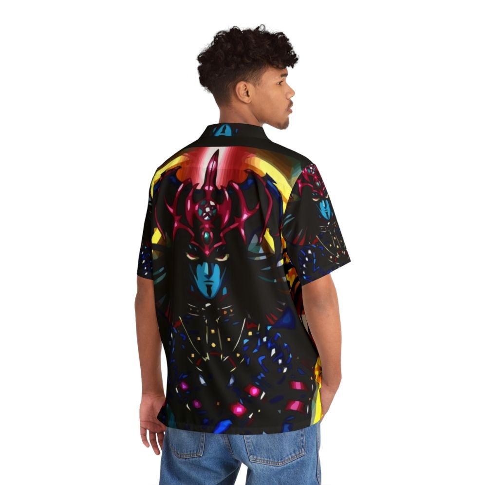 Yu-Gi-Oh! inspired Hawaiian shirt featuring the Magician of Black Chaos - People Back