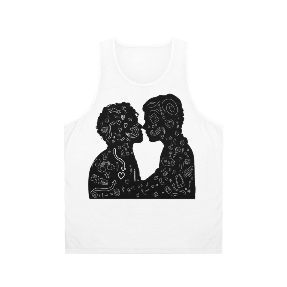 Unisex tank top featuring 'Best Friend' design inspired by Netflix series 'Young Royals'