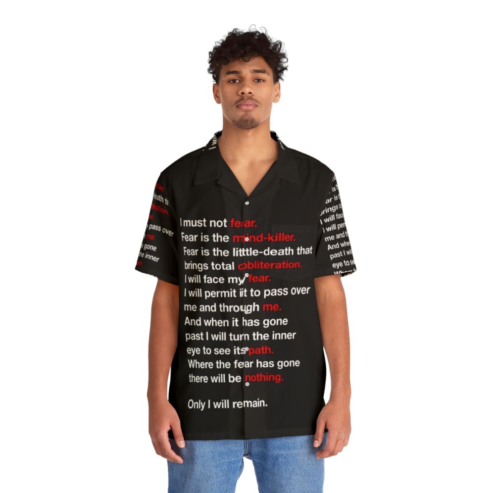 Dune Litany Against Fear Hawaiian Shirt - People Front