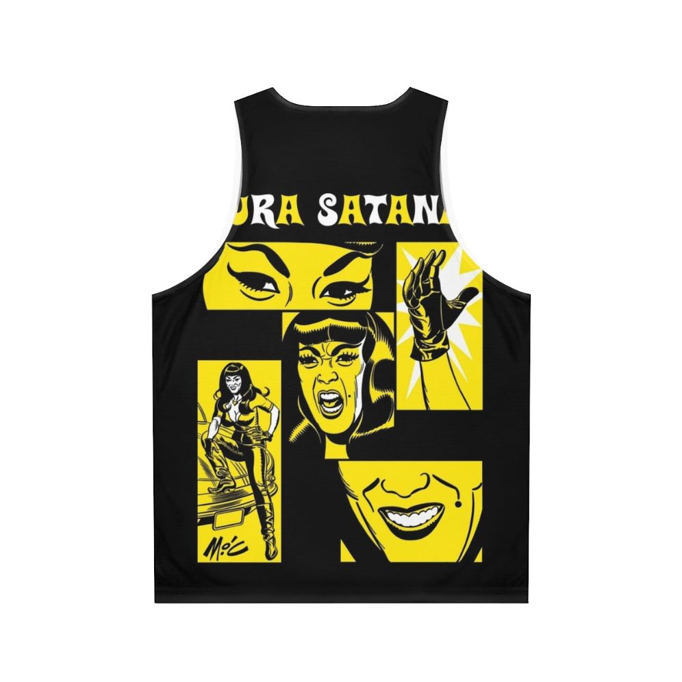 Tura Satana inspired unisex retro graphic tank top - Back