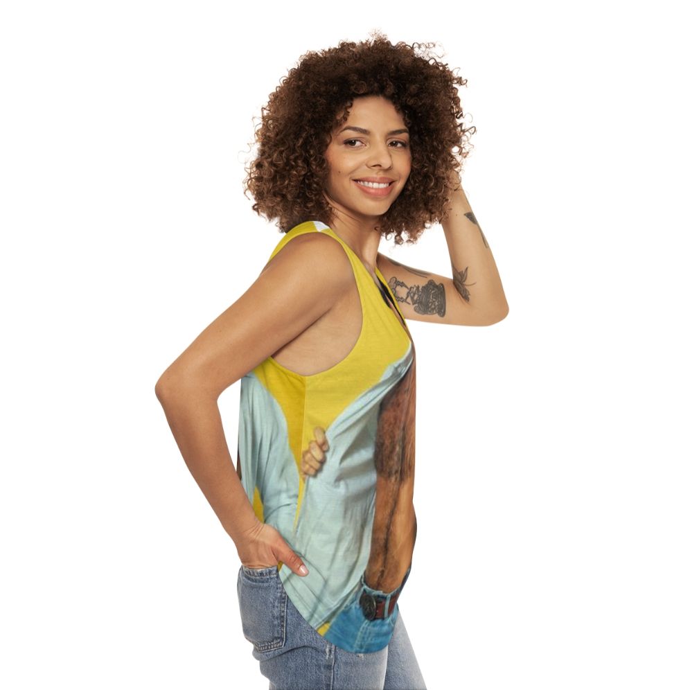 Tom Selleck Unisex Vintage Tank Top - women side