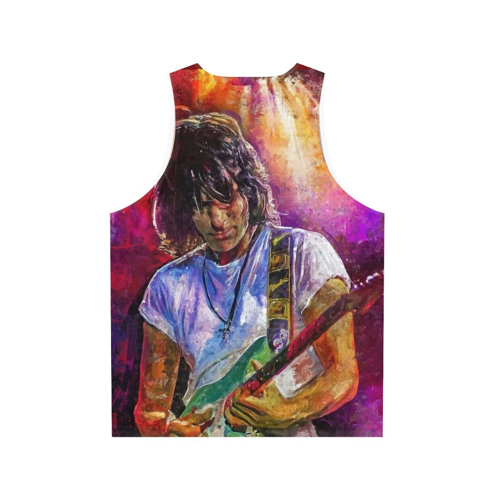 Jeff Beck art unisex tank top - Back