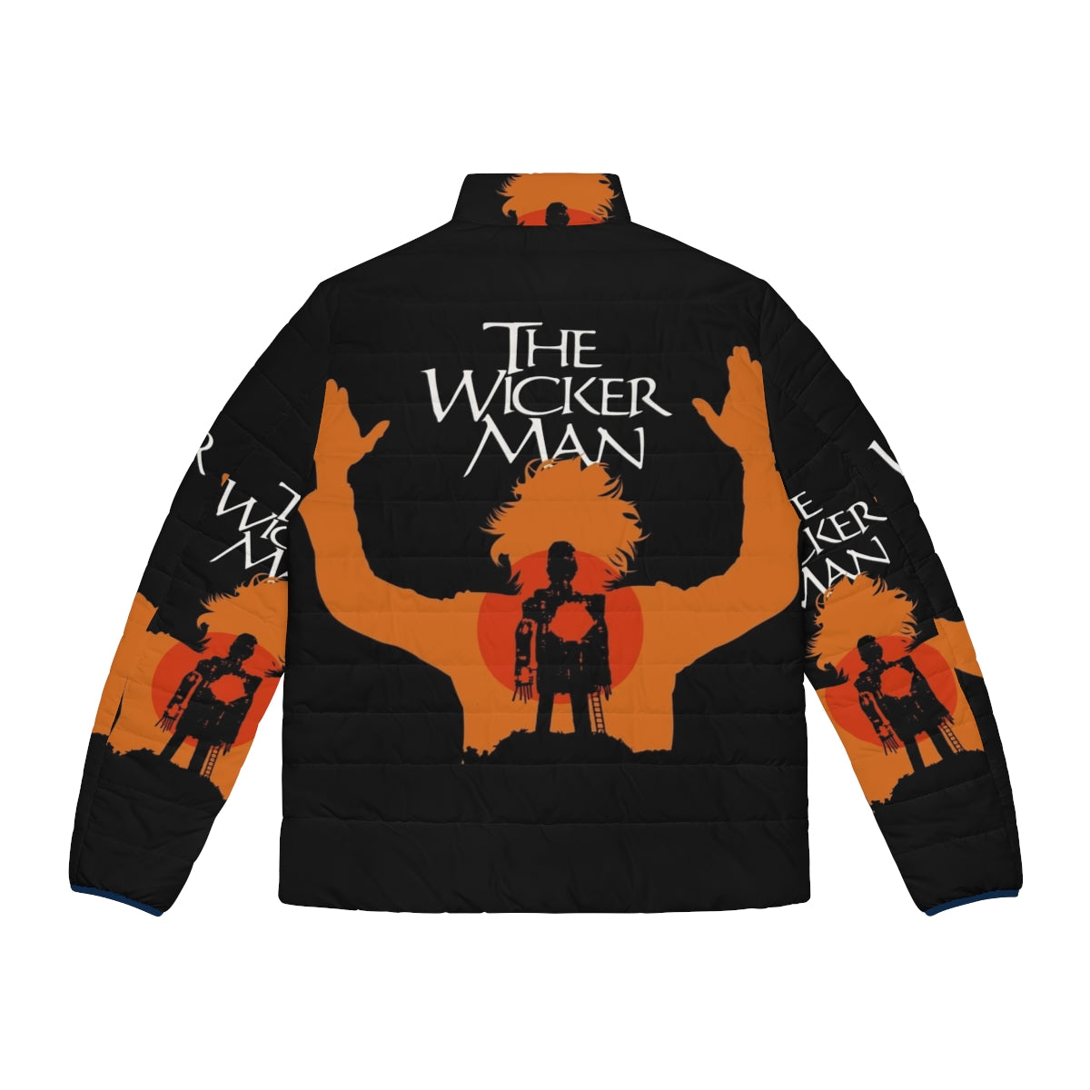 The Wicker Man Horror Movie Puffer Jacket - Back