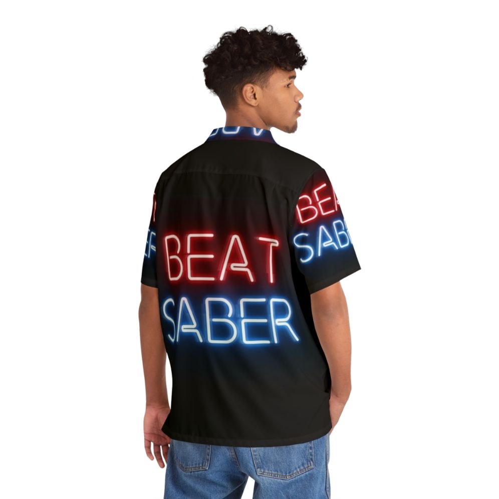 Beat Saber Virtual Reality Hawaiian Shirt - People Back