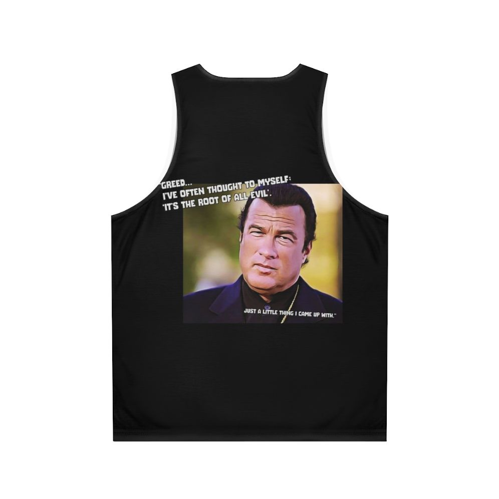 Steven Seagal Inspired 90s Unisex Tank Top - Back