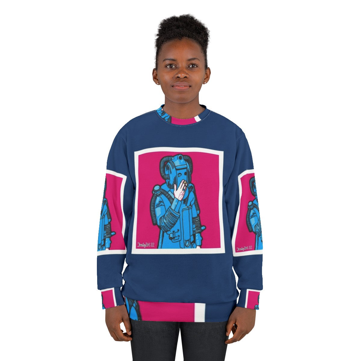 Smoking Cyberman Doctor Who Sweatshirt - women