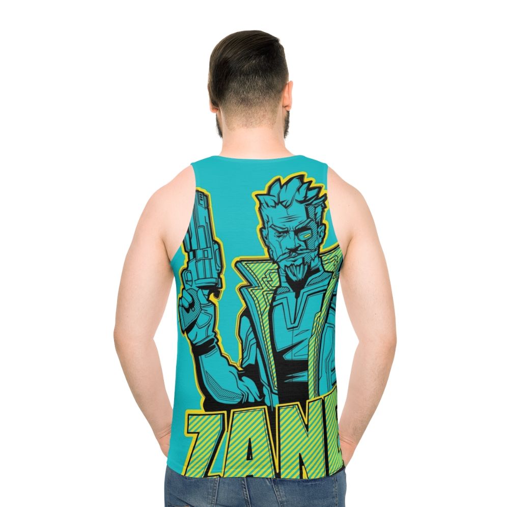 Borderlands Zane Flynt Unisex Tank Top - men back