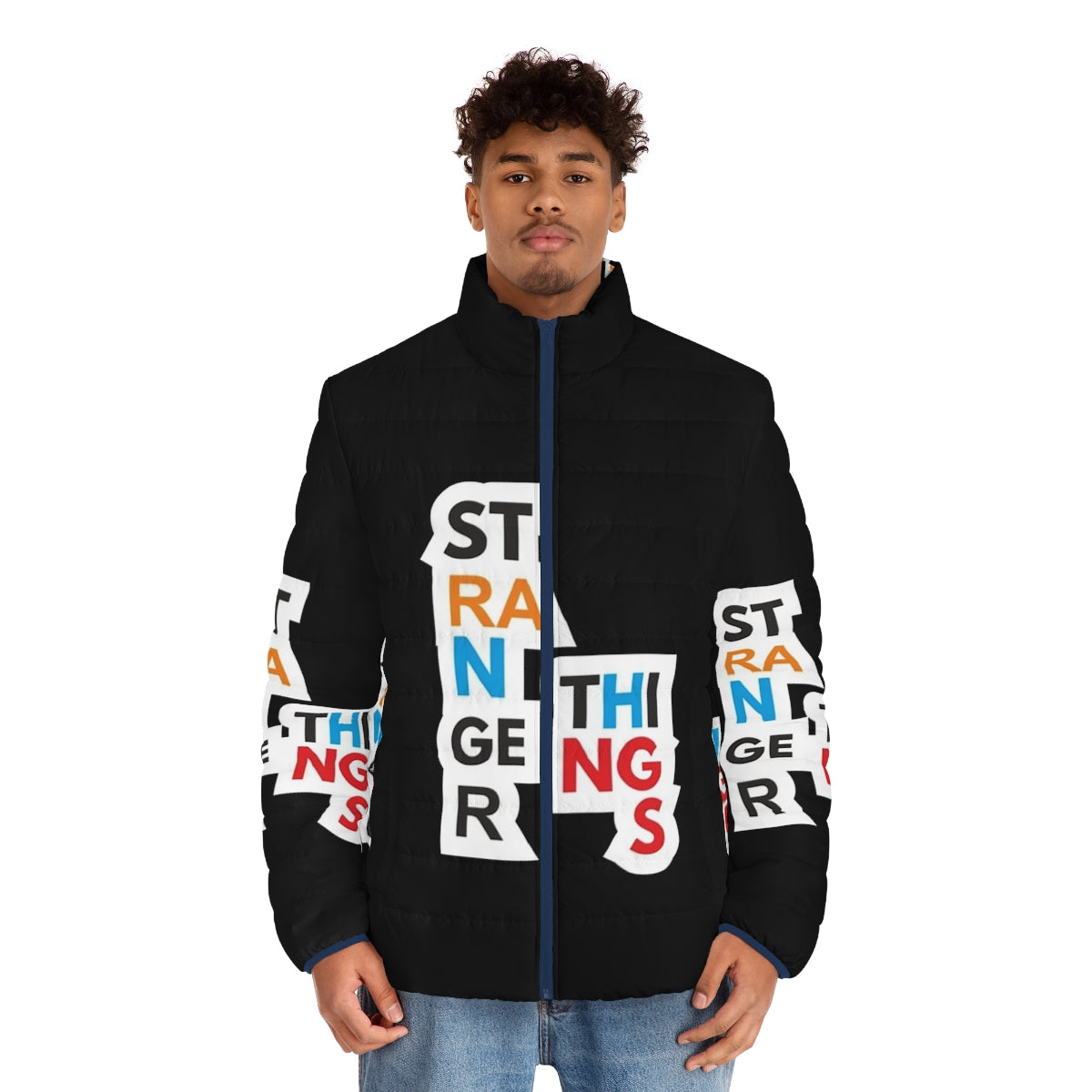 Stranger Things Puffer Jacket - Stylish Outerwear for Sci-Fi Fans - men front