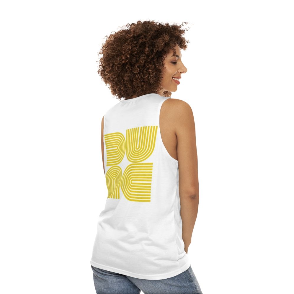 Dune Unisex Tank Top with Science Fiction Artwork - women back