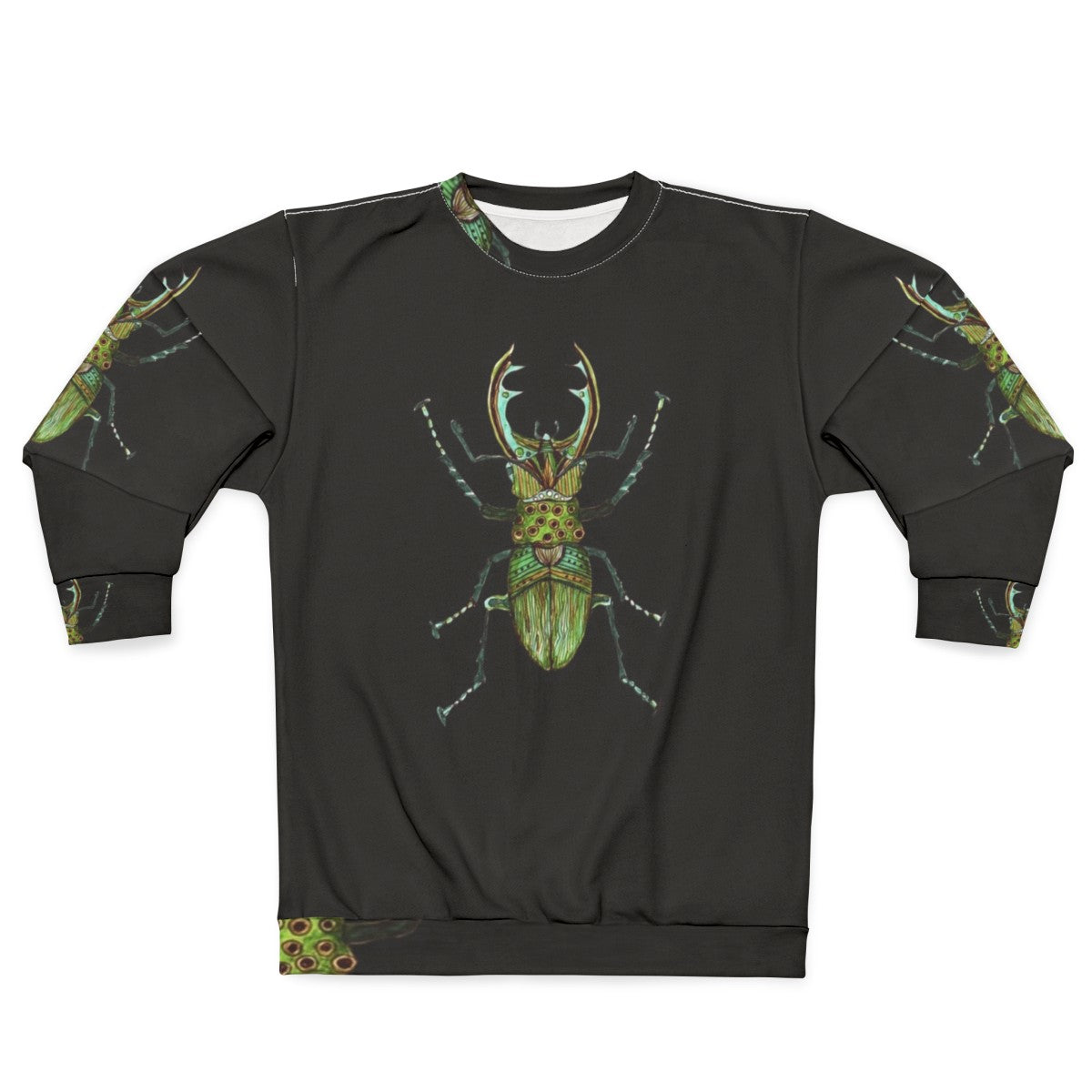 Stag Beetle Zentangle Inspired Sweatshirt