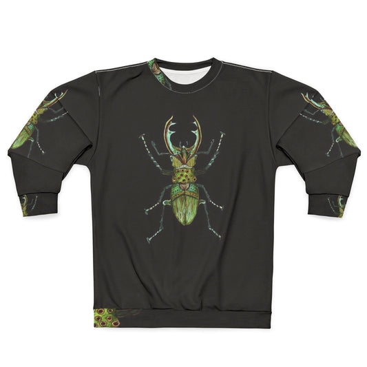 Stag Beetle Zentangle Inspired Sweatshirt