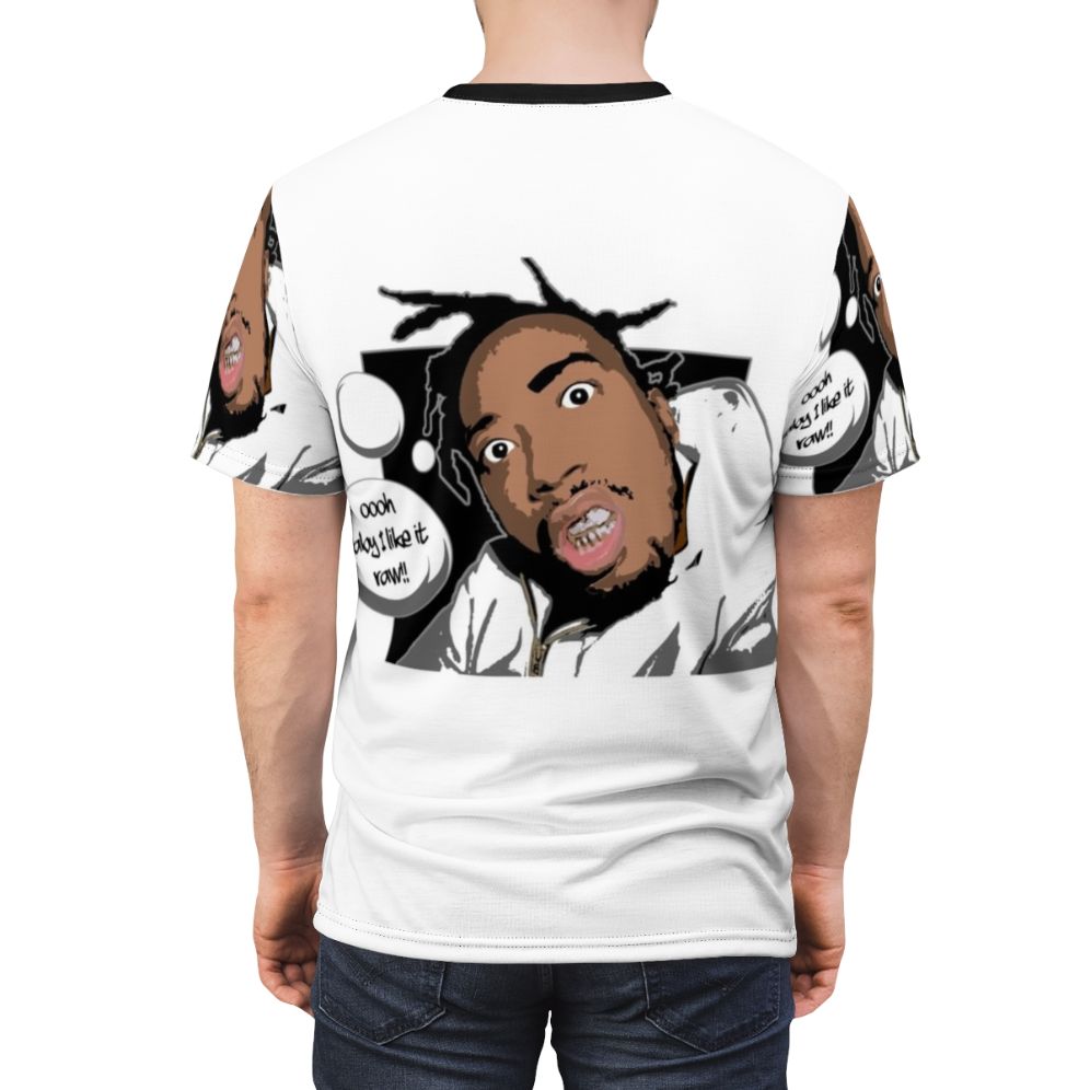 Ol' Dirty Bastard Inspired T-Shirt with Wu-Tang Clan Graphics - men back