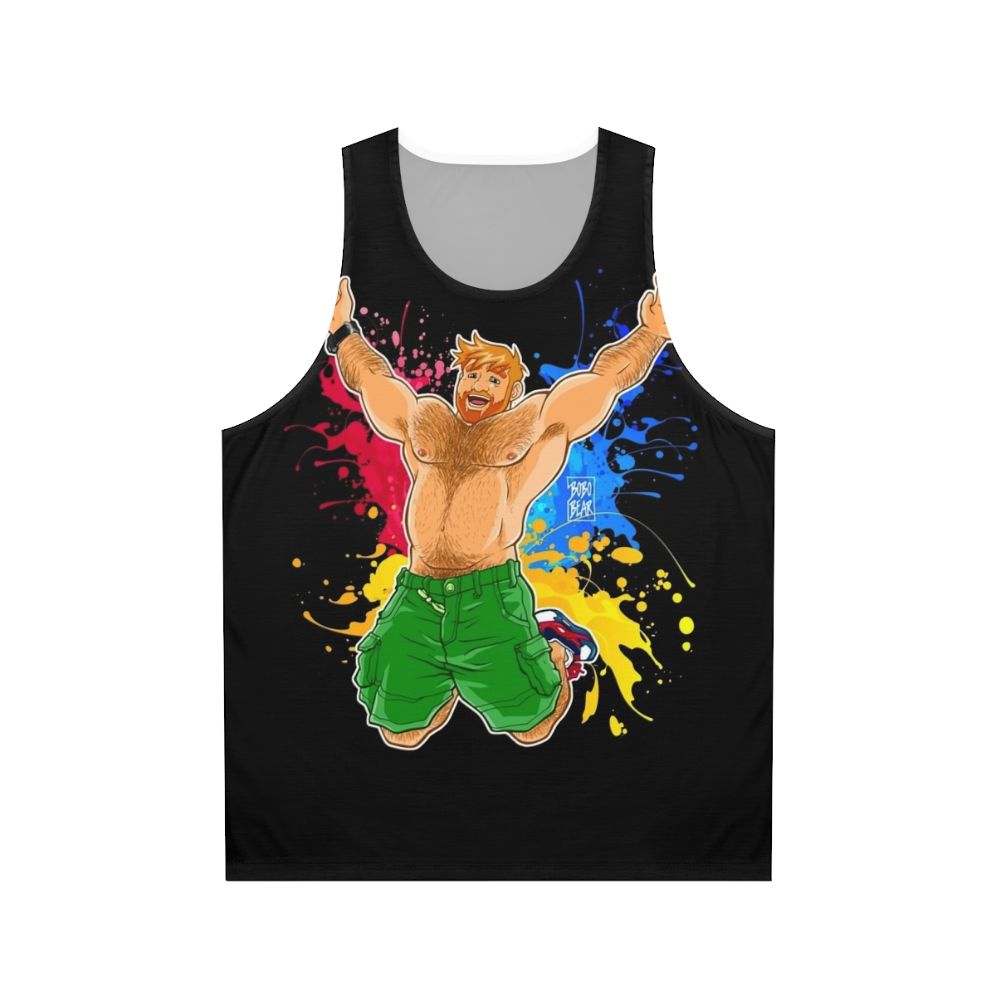 Ginger bear pride unisex summer tank top