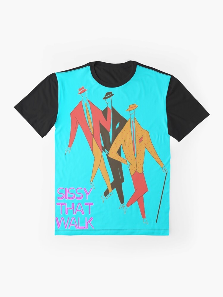 Retro Sissy That Walk Graphic T-Shirt with neon and vintage design - Flat lay