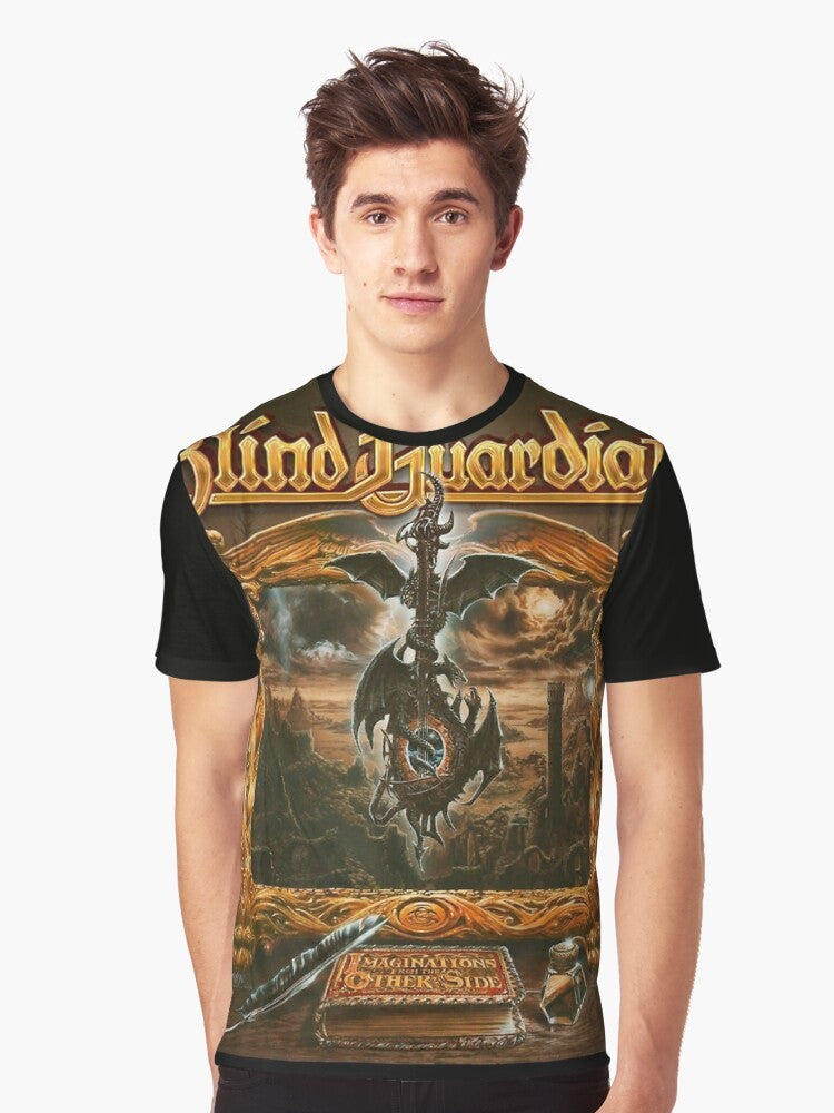 Blind Guardian "Imaginations from the Other Side" album cover graphic t-shirt - Men