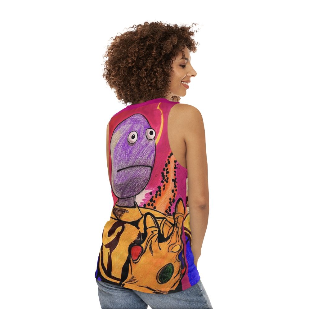 Randy Feltface Unisex Comedy Tank Top - women back