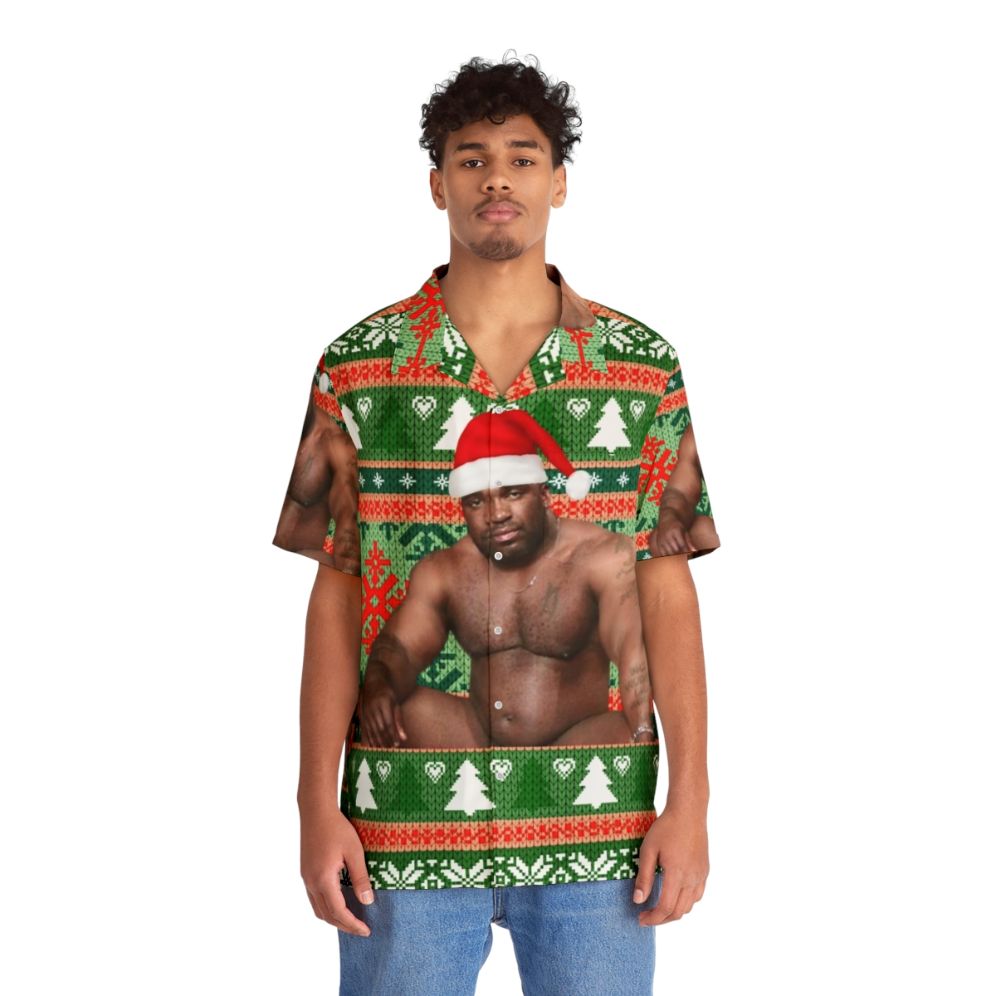 Barry Wood Christmas Hawaiian Shirt - People Front