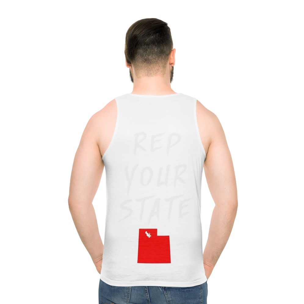 Unisex Utah state pride tank top - men back