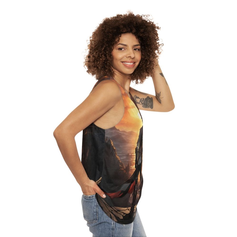 Trevor Belmont Castlevania Netflix Unisex Tank Top - women side