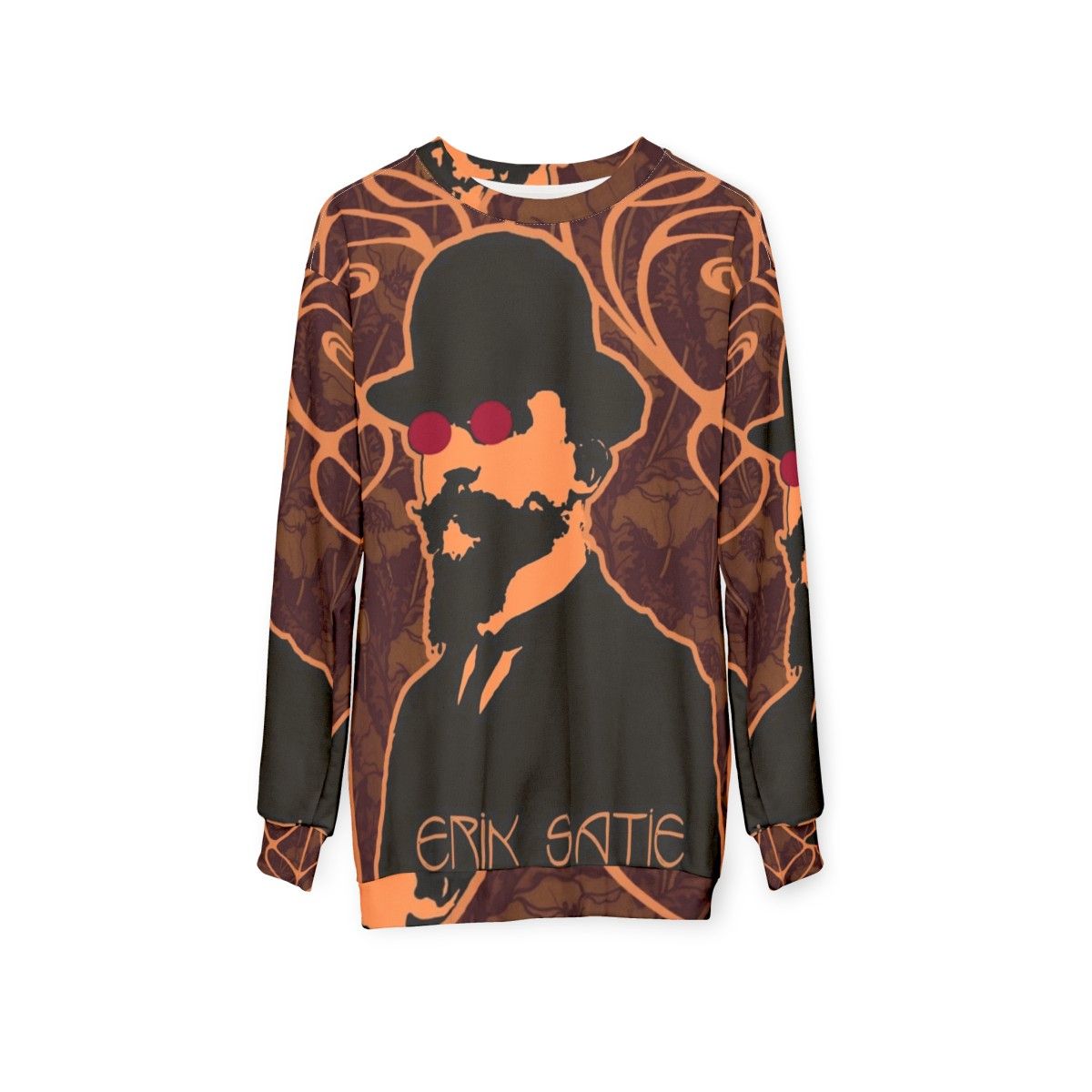 Erik Satie Psychedelic Purple Dream Sweatshirt - hanging