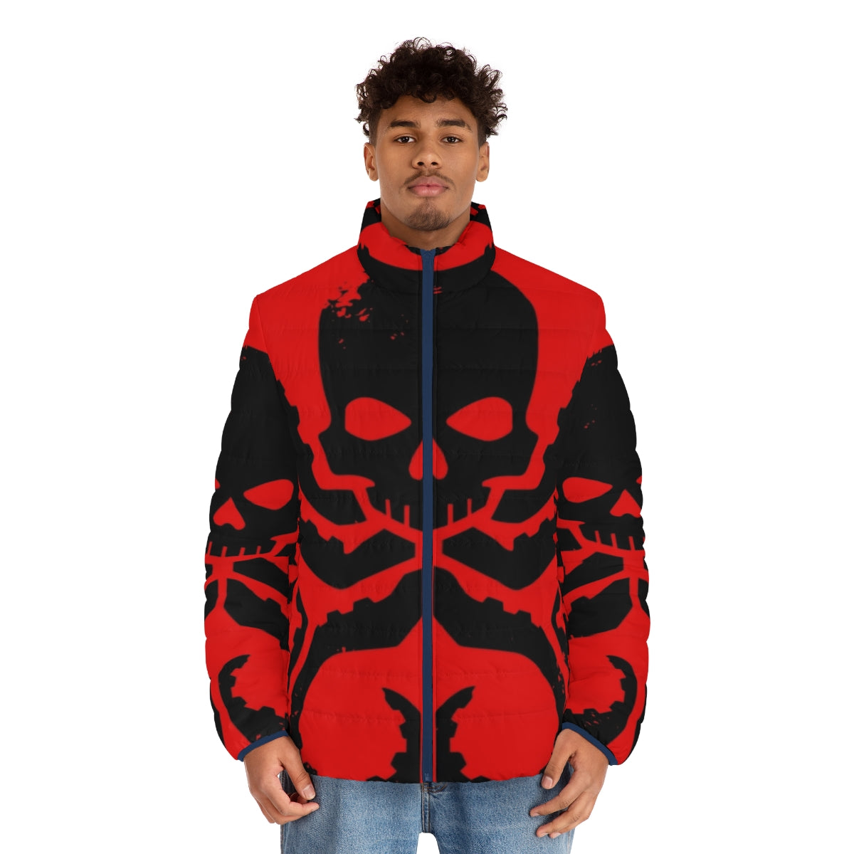 Marvel Hydra Puffer Jacket featuring Hydra logo and shield design - men front