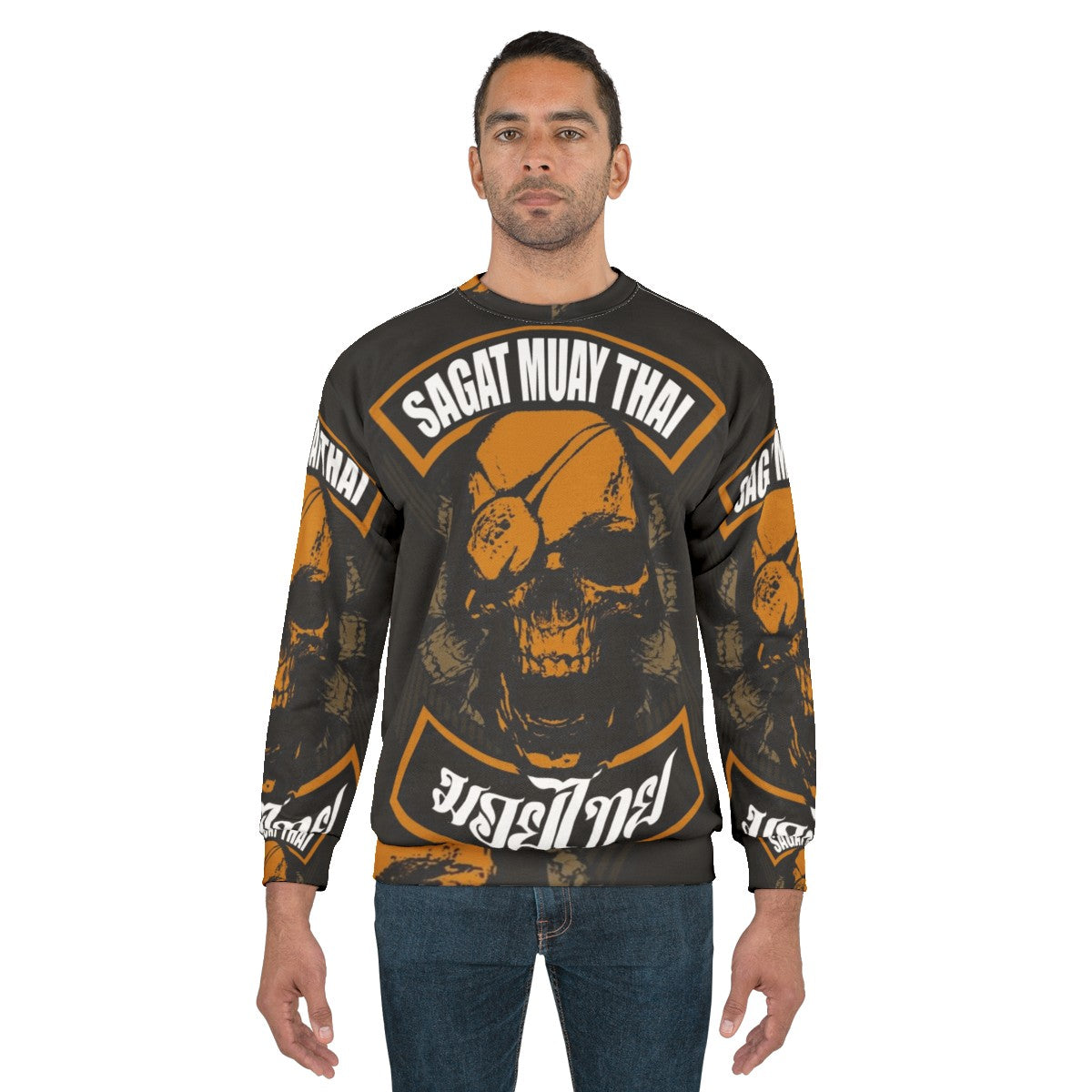 Monkon Muay Thai Fighter Thailand Martial Arts Sweatshirt - men