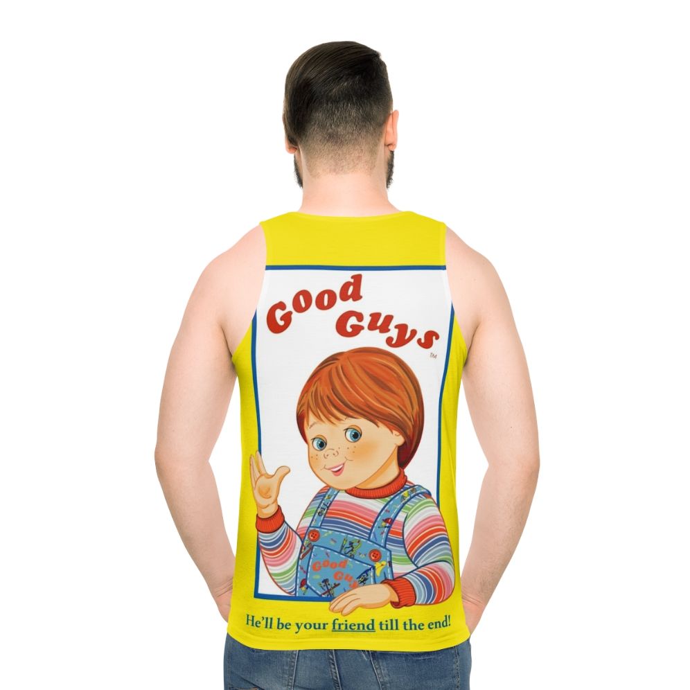 Chucky Doll Unisex Tank Top - men back