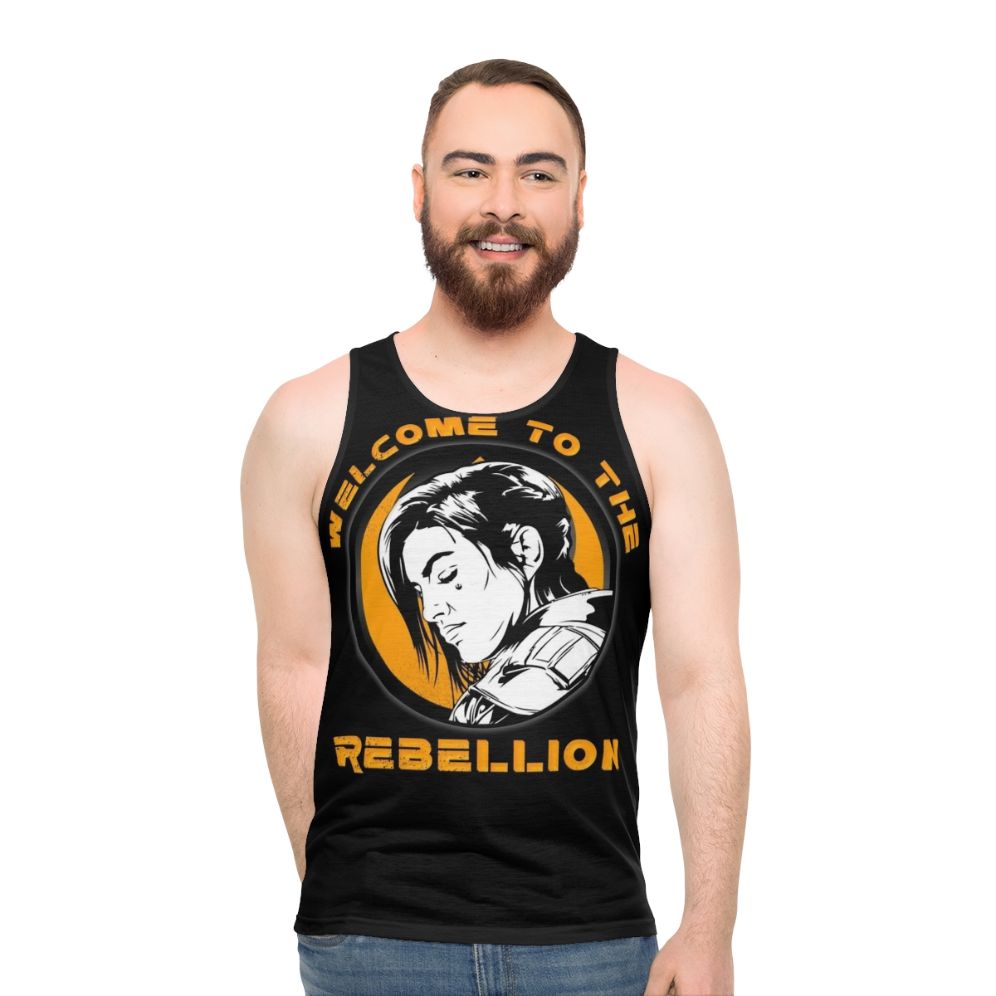 Gina Carano Inspired Mandalorian Unisex Tank Top - men