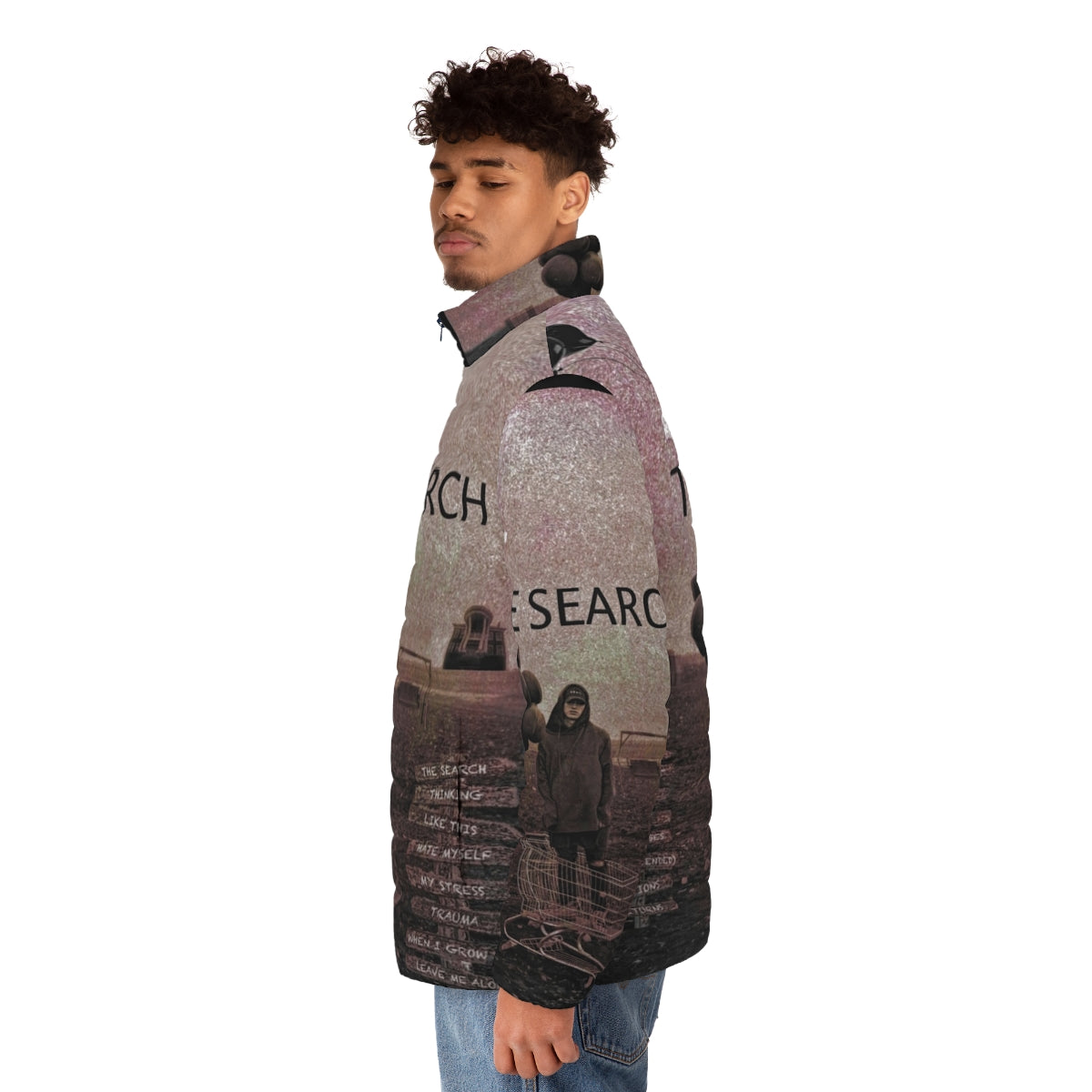 NF The Search Puffer Jacket - Official NF Rapper Merchandise - men side left