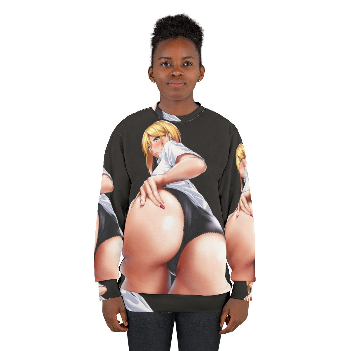 Sexy anime girl cute cartoon naughty hentai sweatshirt - women