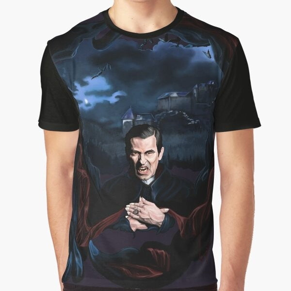 Dracula t-shirt featuring Claes Bang as the iconic vampire from the BBC's 2020 television series