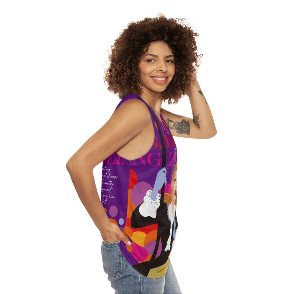 Alejandro Mogollo Art Trolley Unisex Tank Top - women side