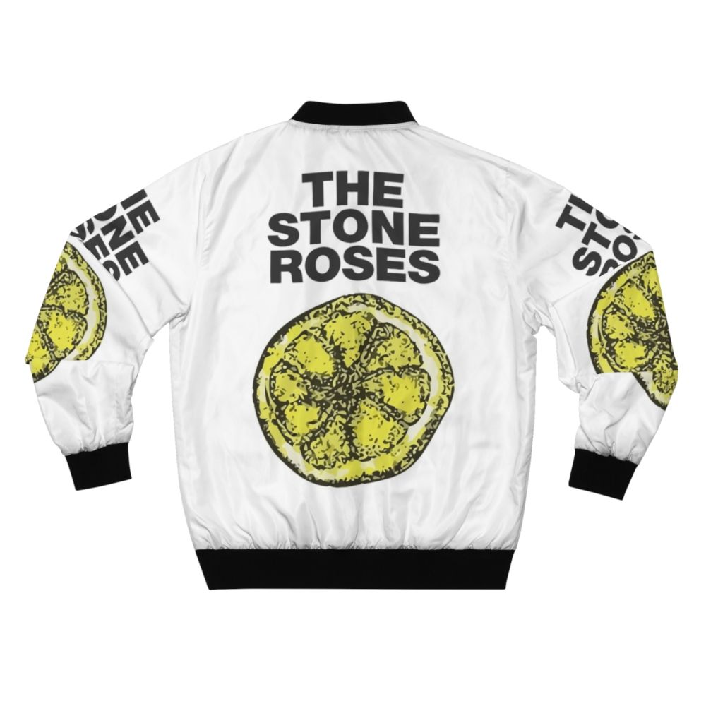 The Stone Roses Lemon Bomber Jacket - Music Merch - Back