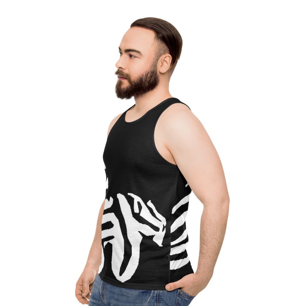 Zebra Pleco Unisex Tank Top - men side