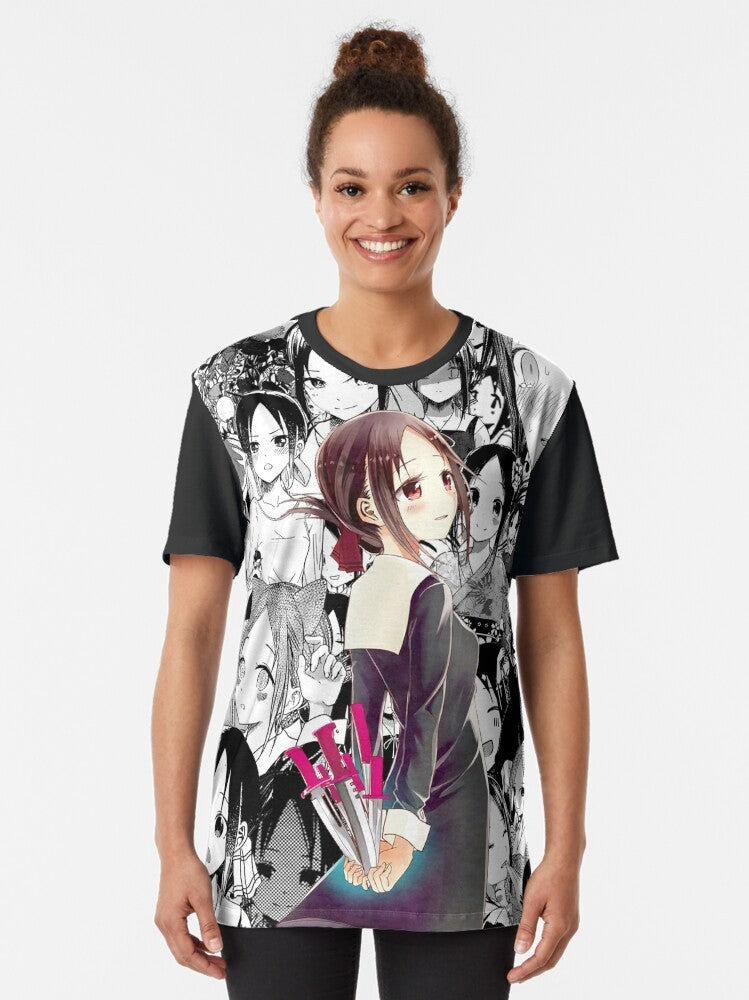 Kaguya-sama Love is War Collage Graphic T-Shirt featuring characters from the manga and anime series - Women